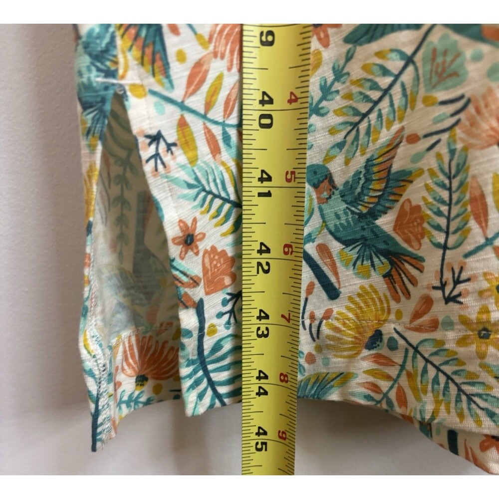 DULUTH TRADING To N Flow Hummingbird Midi Tank Dress Large Cottagecore Pockets - Picture 13 of 13